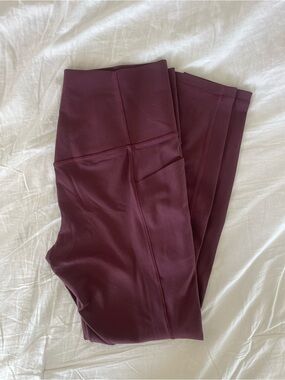 Athleta Salutation Stash Tight Leggings - Spiced Cabernet